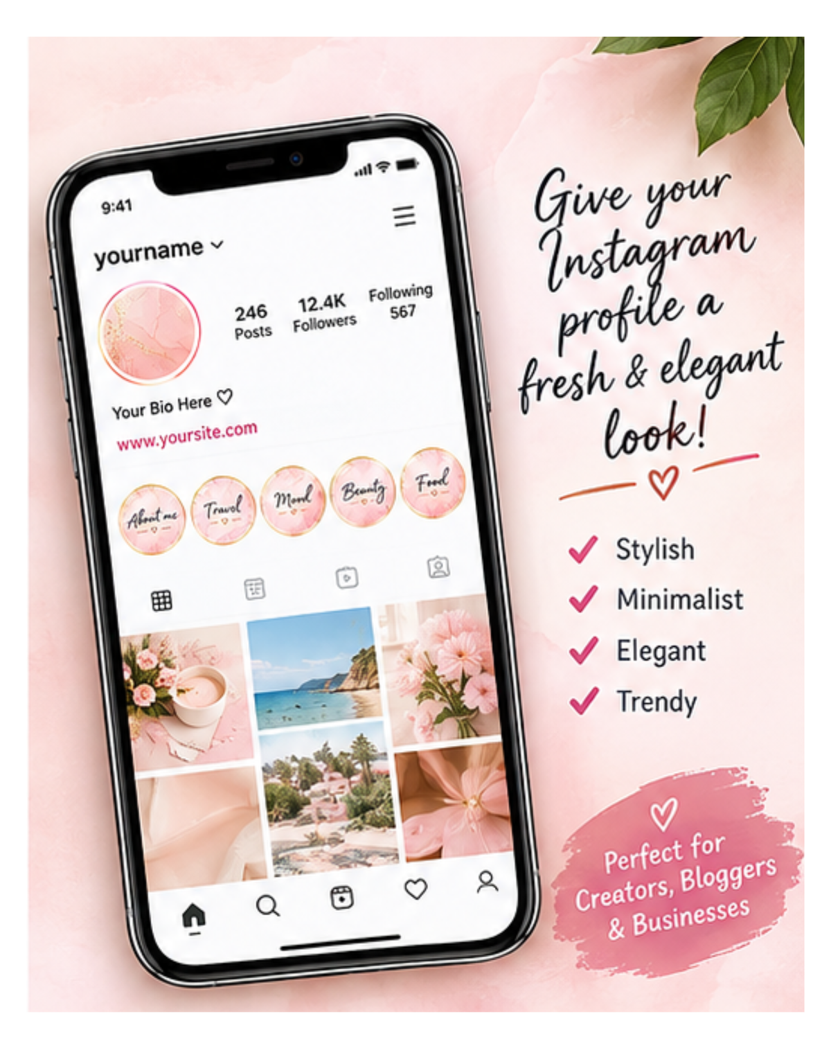 Minimalist Instagram Story Highlight