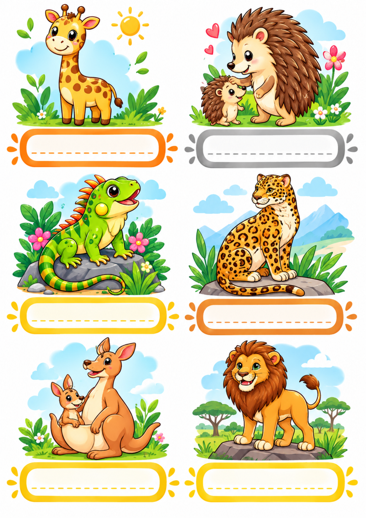 Animal Coloring & Learning Book for Kids | English & French | Ages 3–7 | Printable PDF