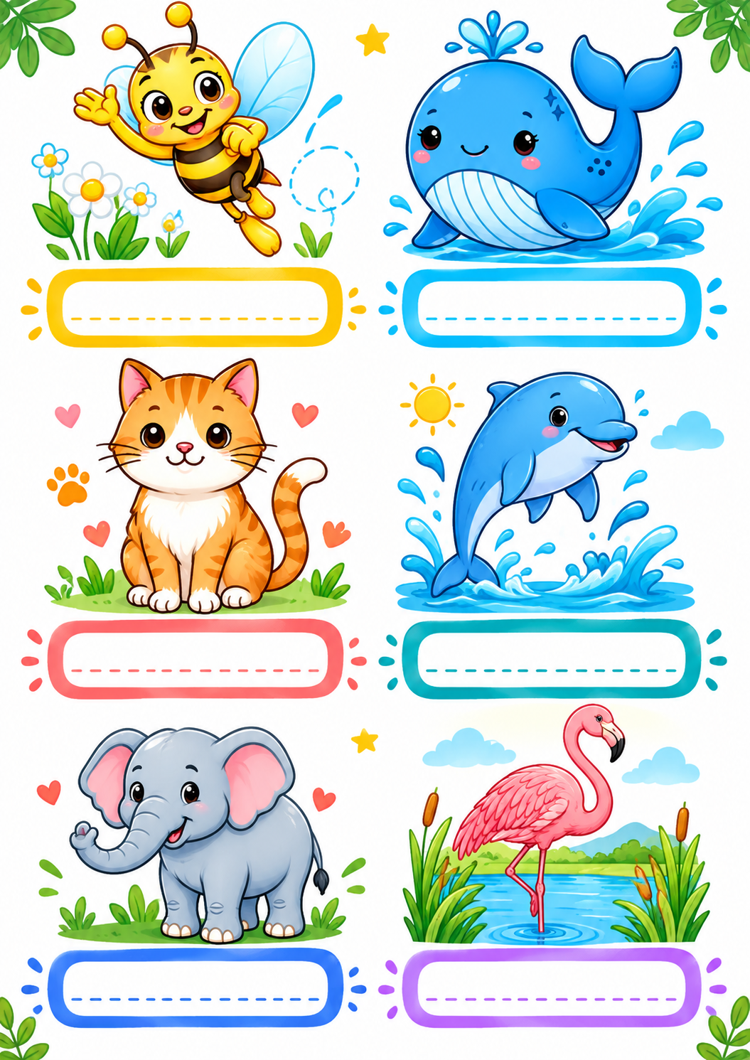 Animal Coloring & Learning Book for Kids | English & French | Ages 3–7 | Printable PDF