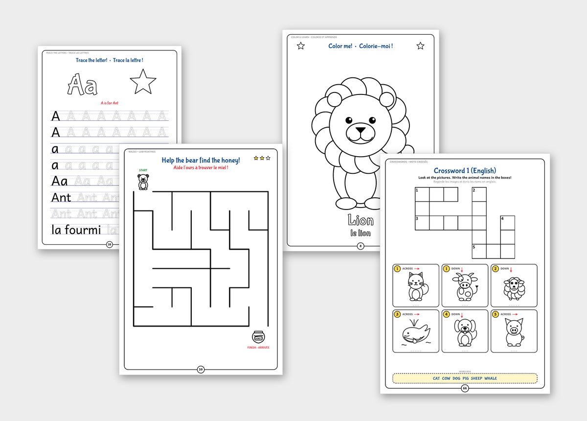 Animal Fun Activity eBook A4