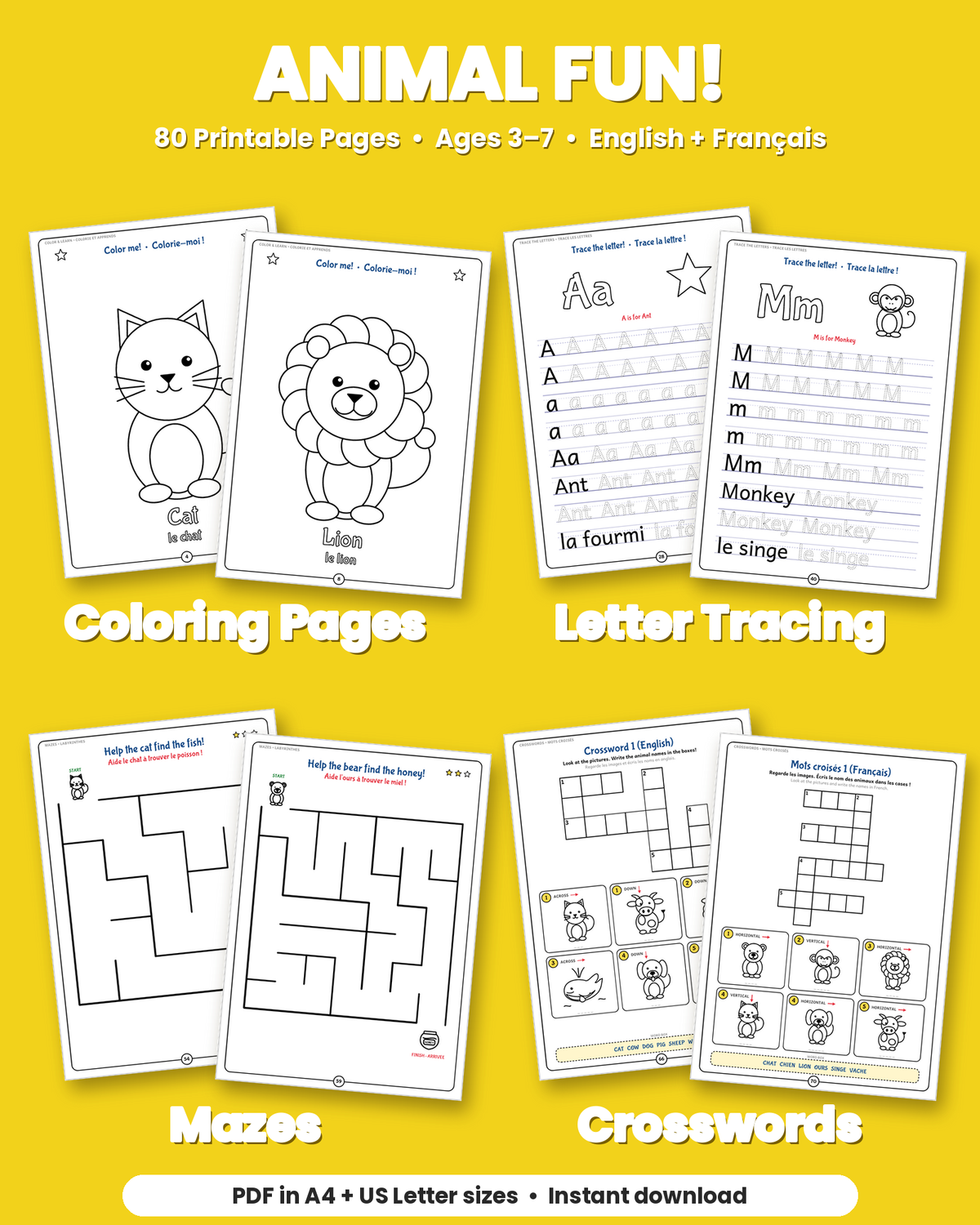 Animal Fun Activity eBook A4